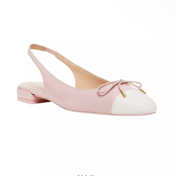 STUART WEITZMAN Darling Two-Tone Pink Ballet Flats Sz 8.5 NIB $455!! - Picture 4 of 4